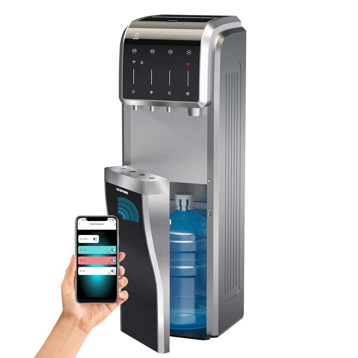 Stainless Steel Water Dispenser with Ice Maker E600495