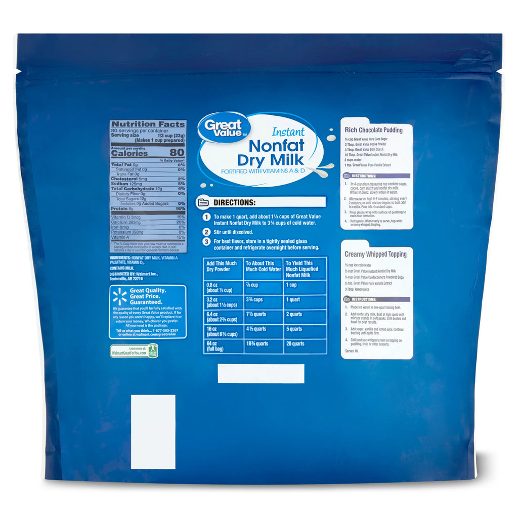 64 oz Nonfat Dry Milk M2532