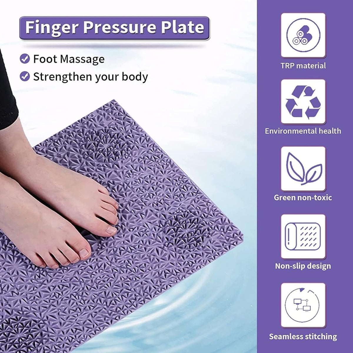 Pink Green 2 PCS Acupressure Mat A3098