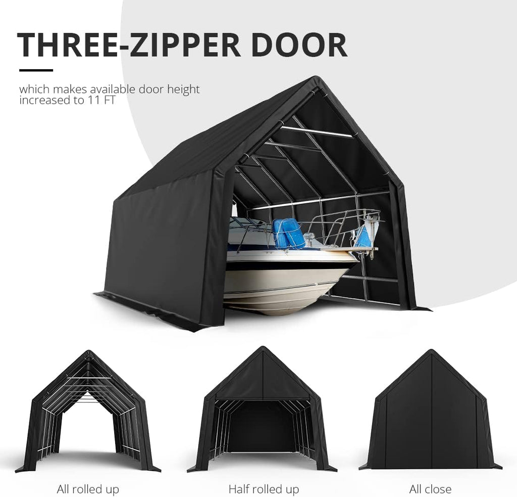 10' x 15' Heavy Duty Anti-Snow Carport Canopy G42674