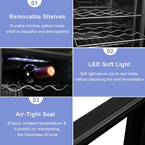 18/28 Bottle Freestanding Compressor Wine Cooler L1303
