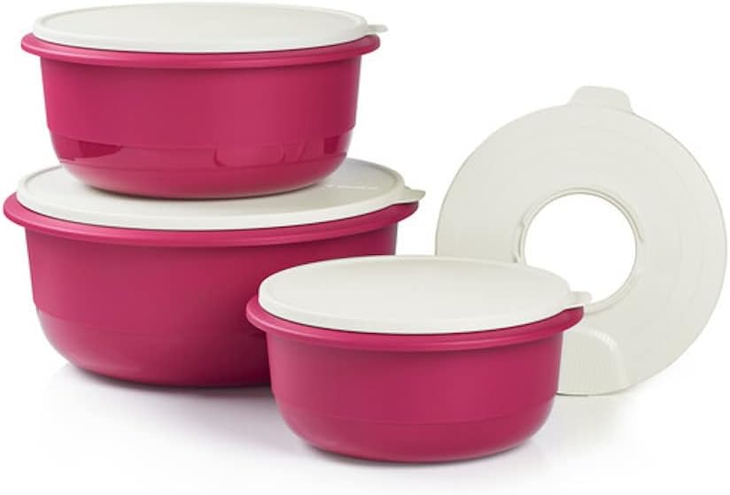 7 Piece Mixing Bowl Set with Lids and Strainer C2371