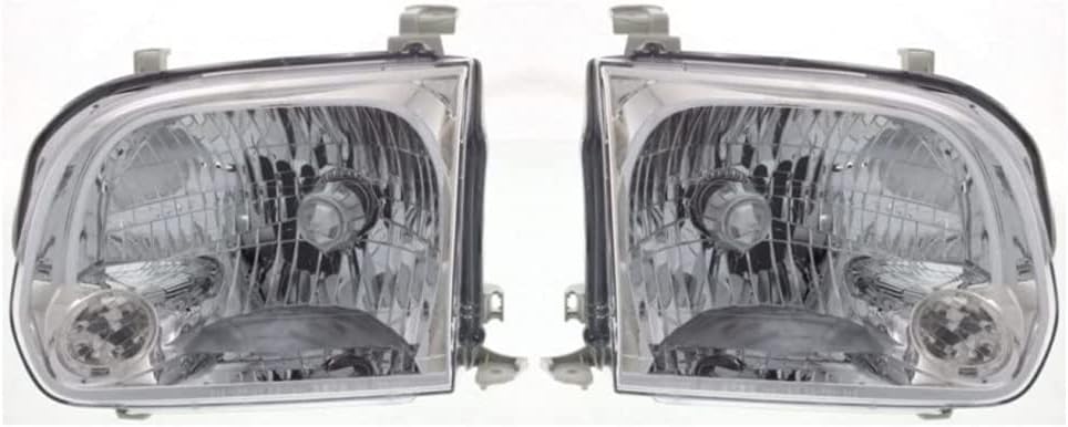 Headlight Assembly Pair with Bulbs J509