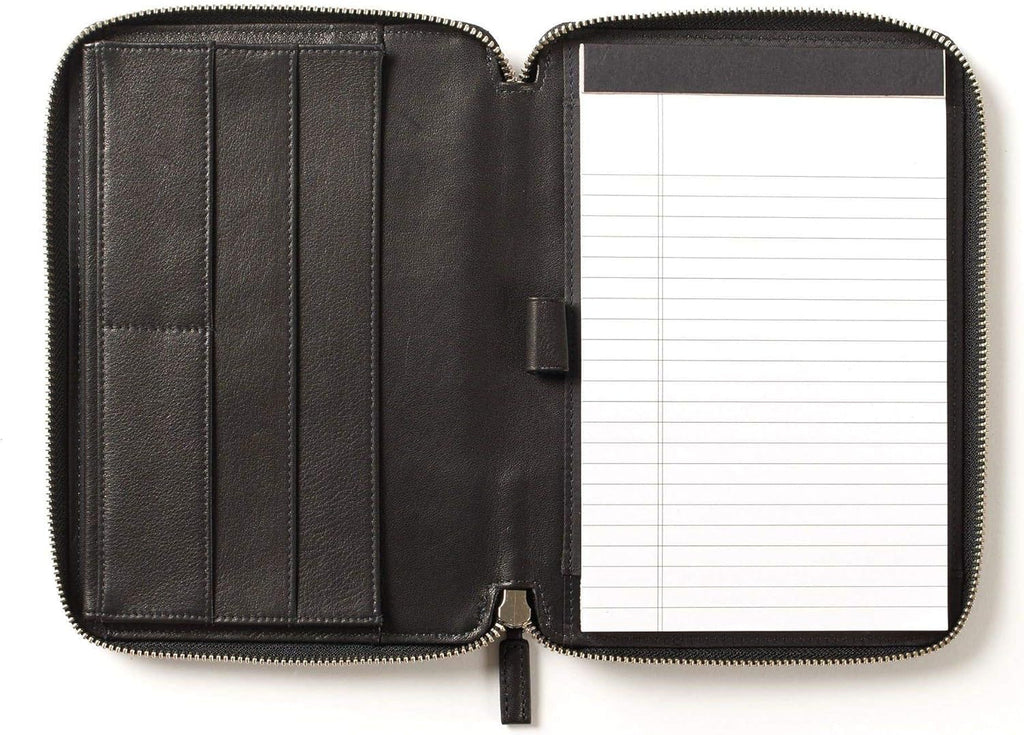 Cognac Full Grain Leather A5 Zippered Portfolio S960108
