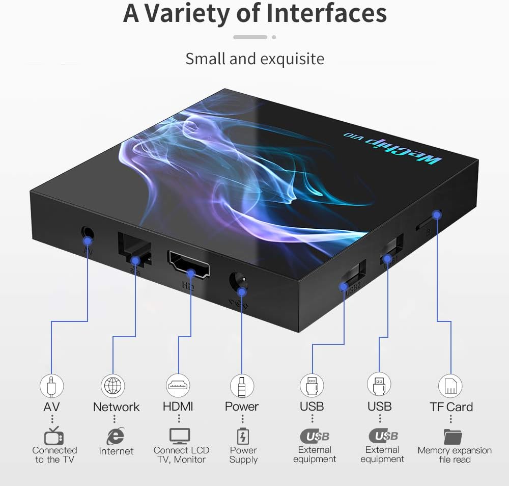 Android TV Box 4GB RAM 32GB ROM with Backlit Keyboard Pack of 2 D865844