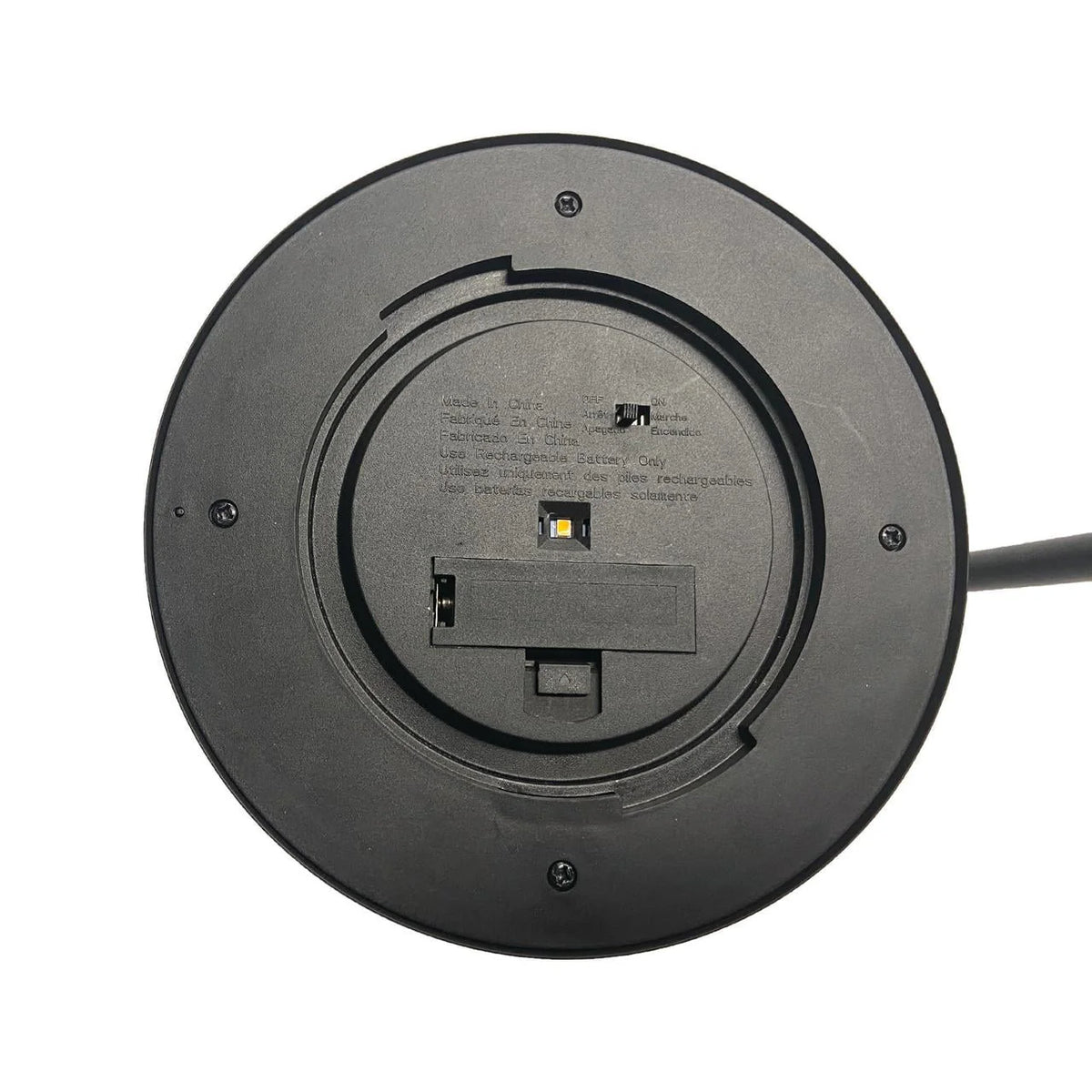 Matte Black Metal Solar Powered LED Landscape Walkway Light Z351990