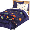 Blue Full Reversible Bed Set Y43183