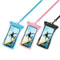 Waterproof Phone Pouch Dry Bag Case, Up To 7", 3 Cases, Mixed Colors K432