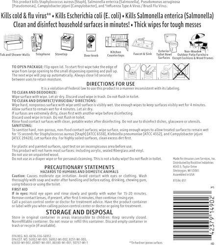 Lemon & Fresh Scent Disinfecting Wipes 255 Count B644533