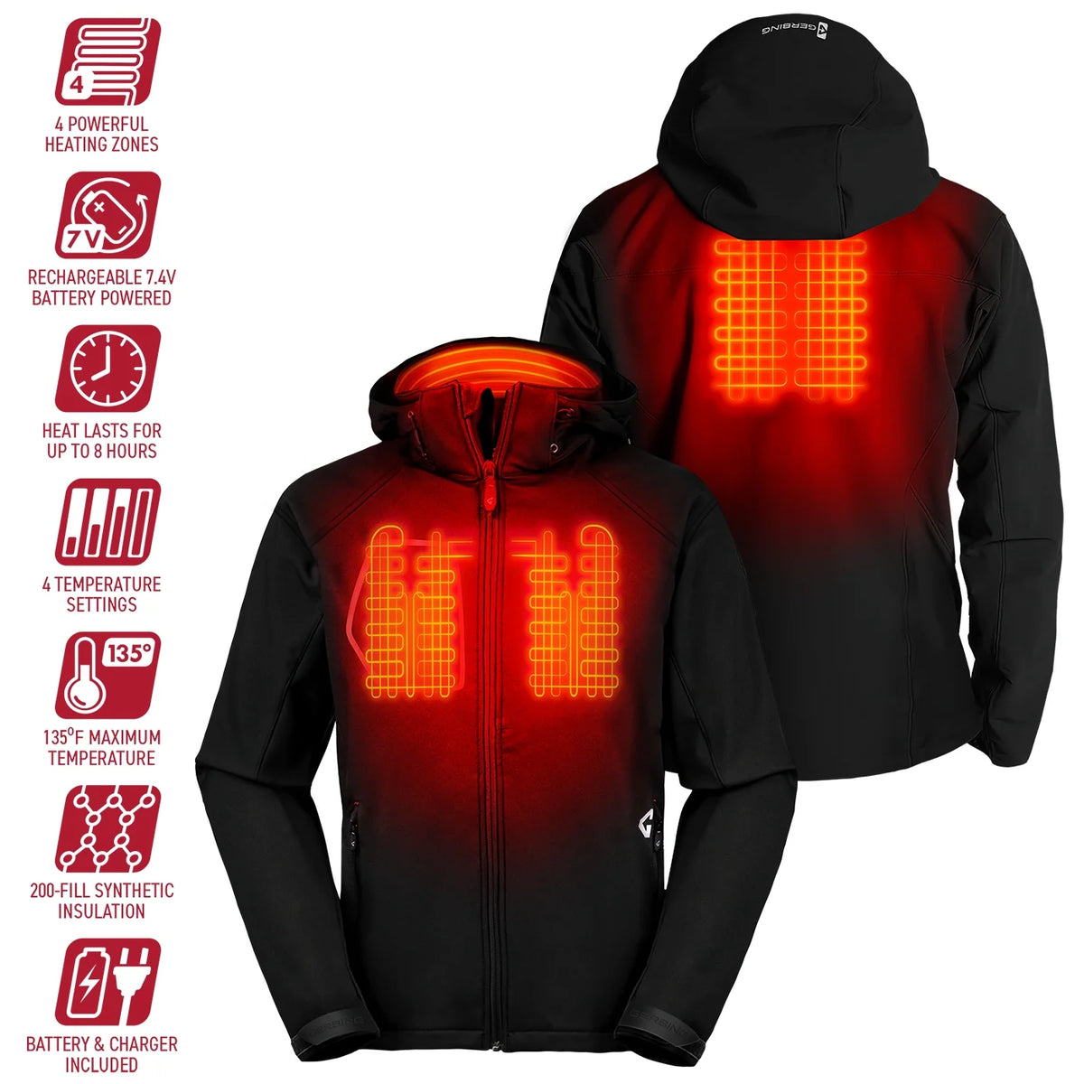 Heated Softshell Jacket - XL E146