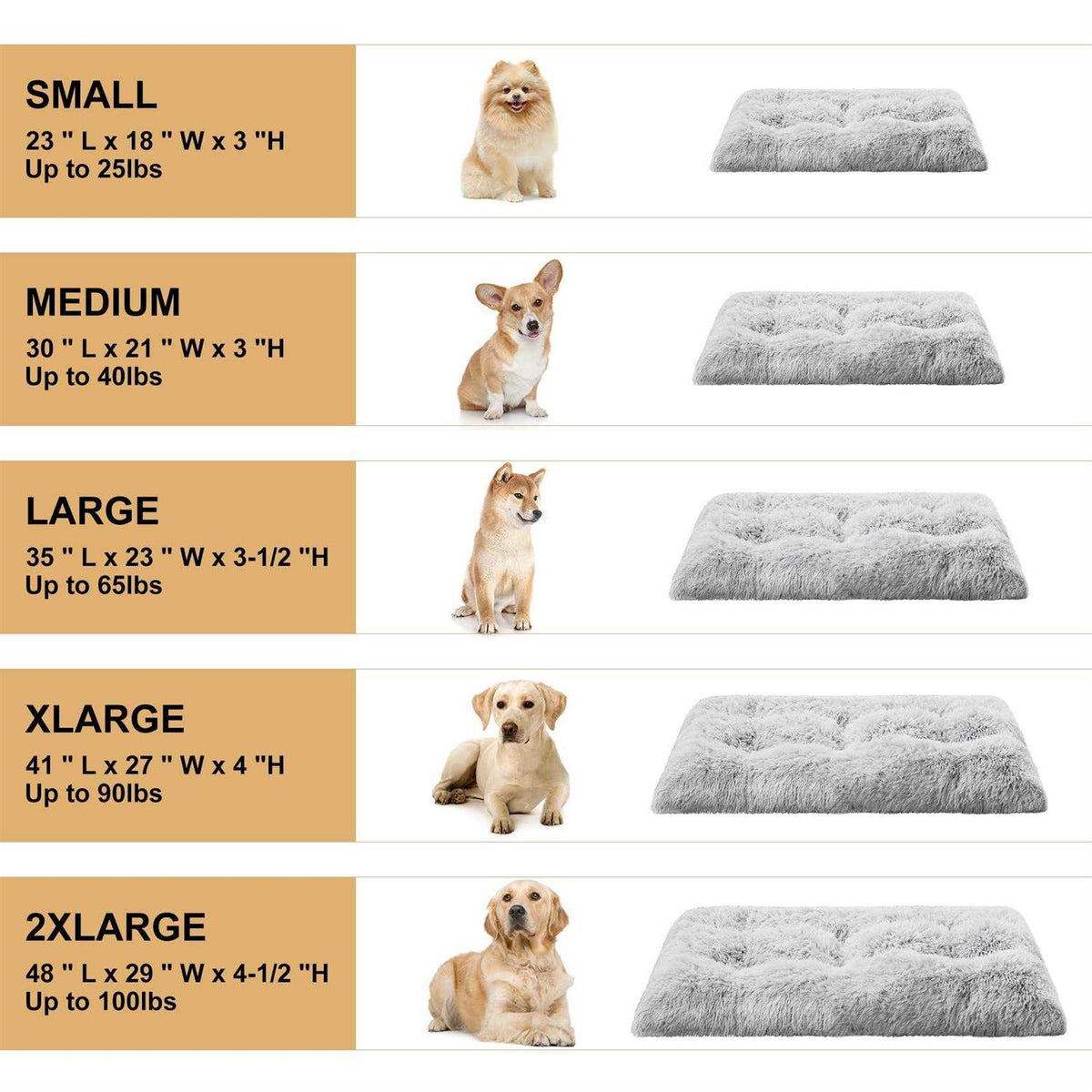 Plush Dog Crate Bed L30002