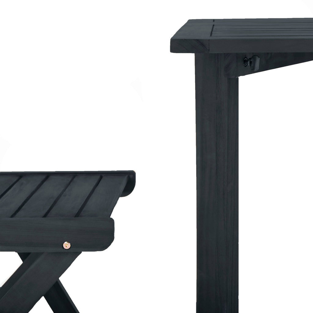 Dark Slate Grey Bistro Set U76086