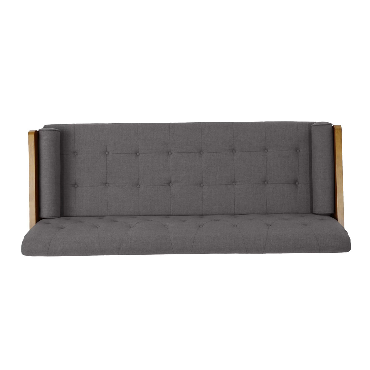 Grey Tufted Fabric Sofa T56676