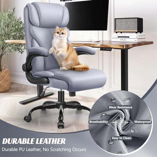 Ergonomic Big and Tall Leather Office Chair N671