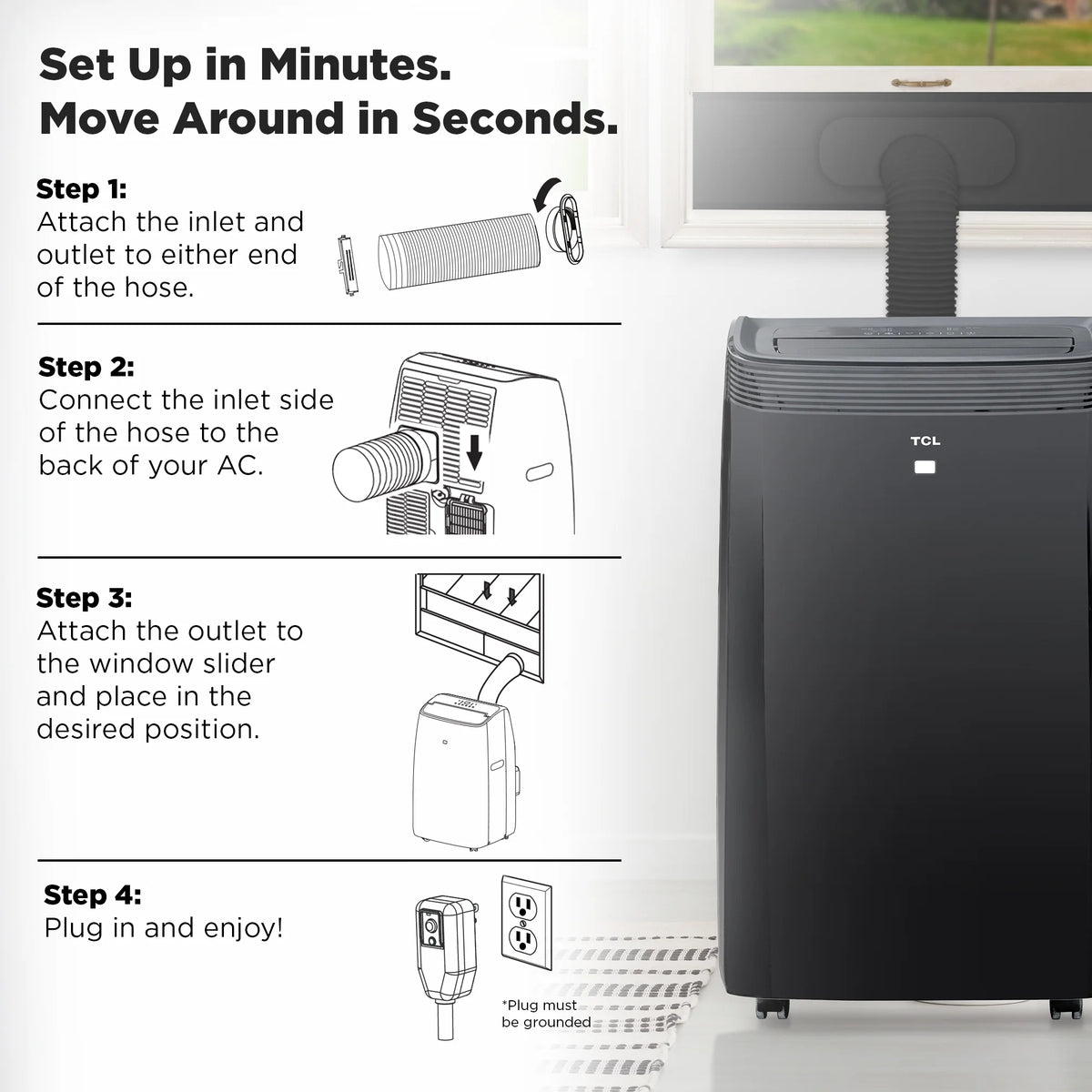 10,000 BTU Portable Air Conditioner and Heater E15560