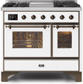 White Dual Fuel Natural Gas Range R985