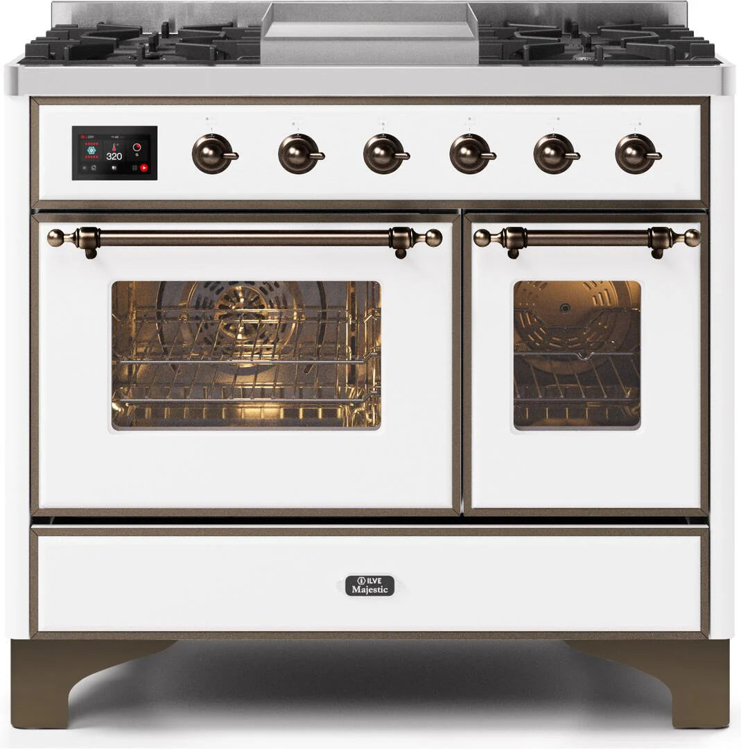 White Dual Fuel Natural Gas Range R985