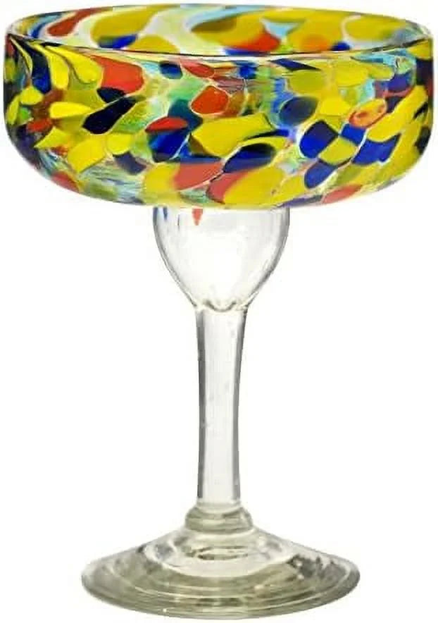 Set Of 4 Handmade Margarita Glasses 15 Oz U4346