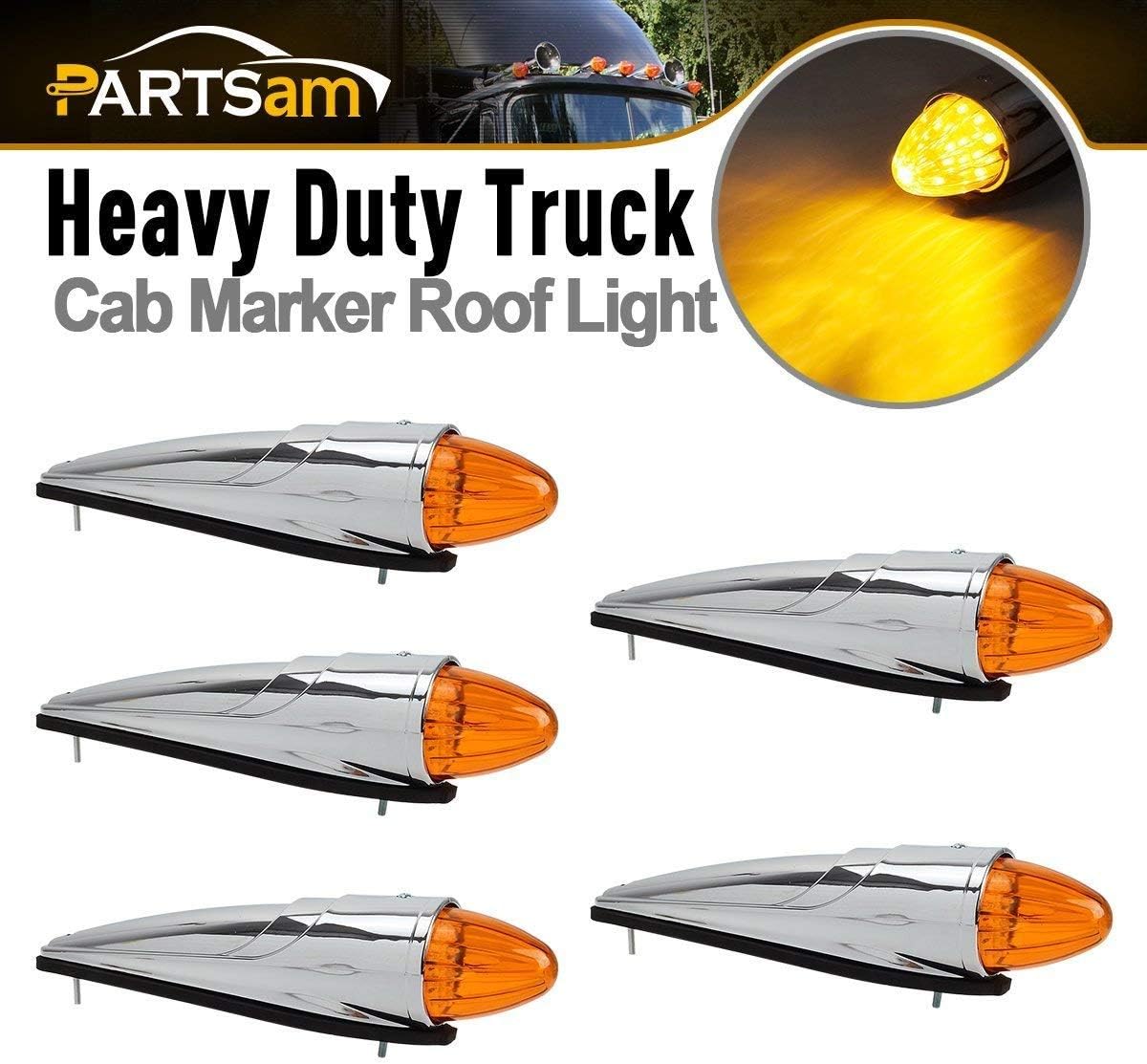 Amber Yellow 17 LED Cab Marker Lights Assembly L833668