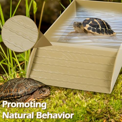 Reptile Water Bowl with Ramp and Basking Platform Z436483