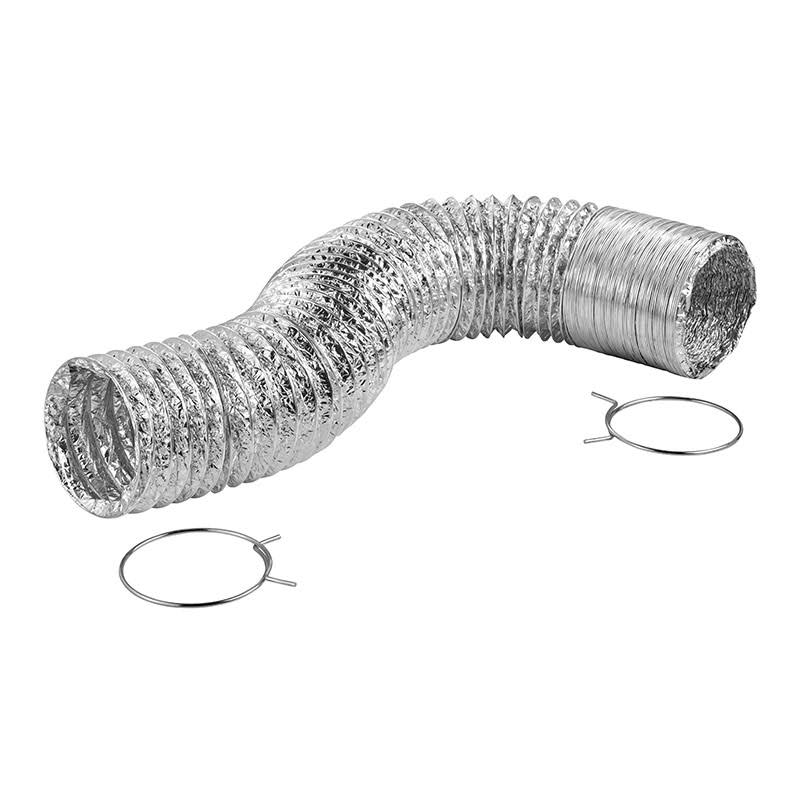 4 in. x 8 ft. Laminated Transition Duct, 2 Tension Clamps (Pack of 12) R7940