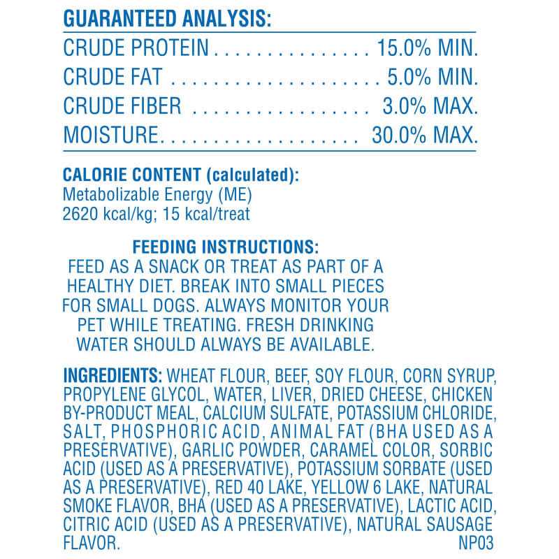 Beef Flavor Dog Treats W2850