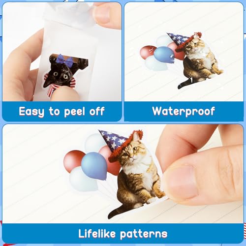 1000PCS Christmas Cat Stickers I185280