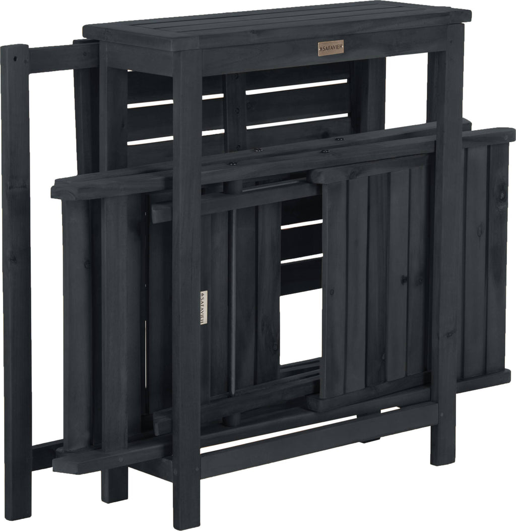Dark Slate Grey Bistro Set U76086