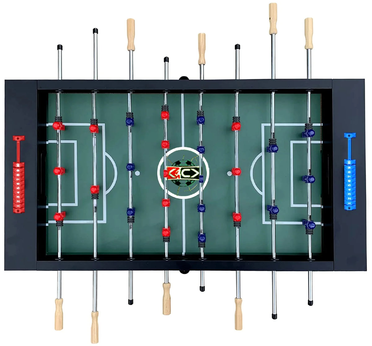 4-in-1 Multi Game Table with Billiards, Push-Hockey, Ping pong, Foosball D996515