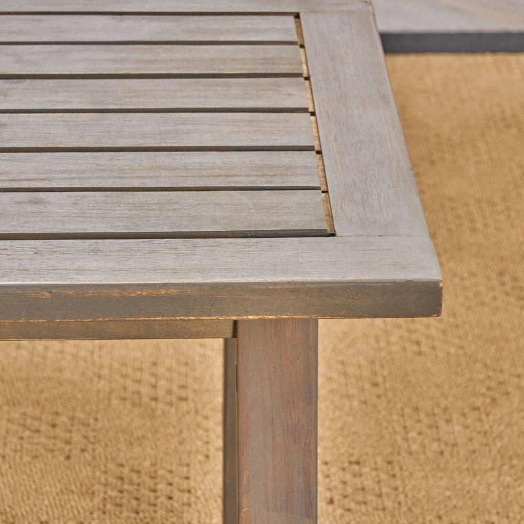 Gray Acacia Wood Accent Table E8116