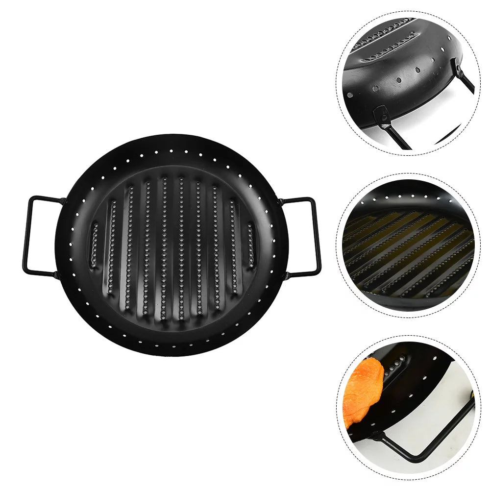 Grill Pan Korean Bbq Tray Griddle Stovetop Non Stick V7307