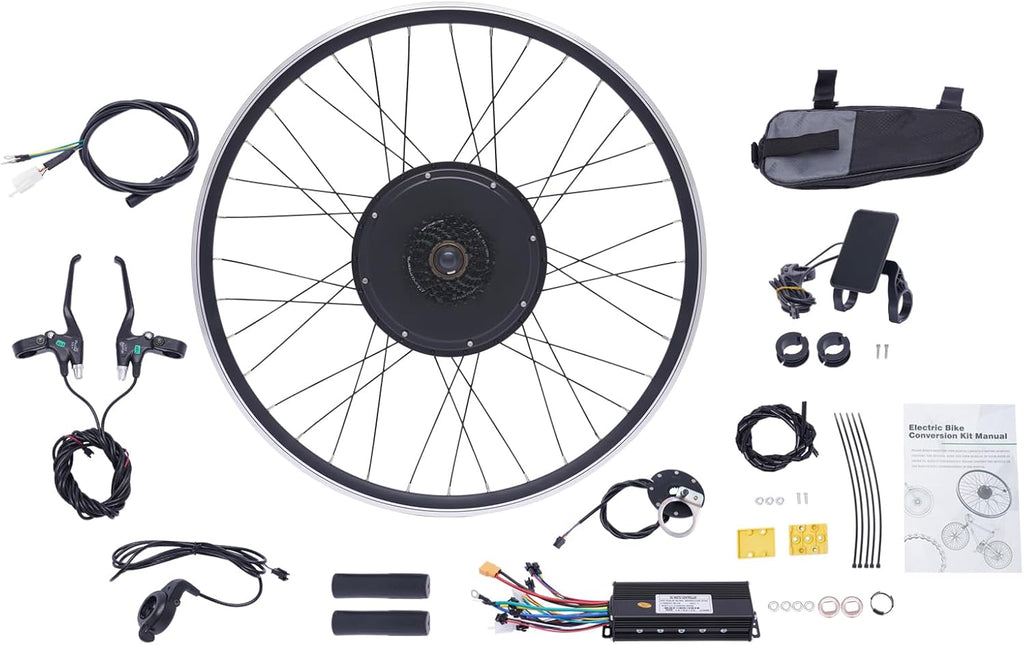 48V 1000W 700C Rear Wheel Electric Bicycle Conversion Kit with LCD Display C2683