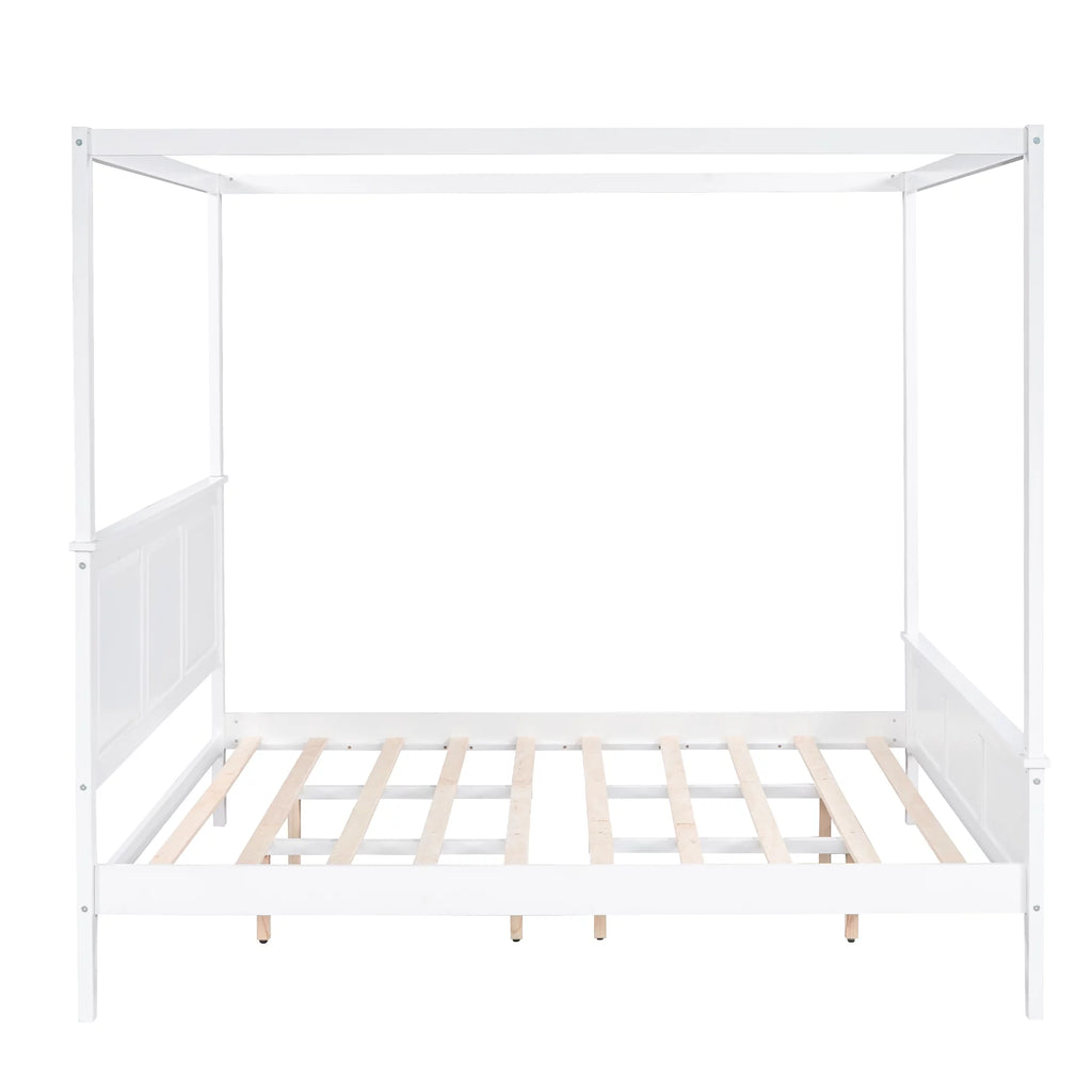 King Size Canopy Platform Bed X3072