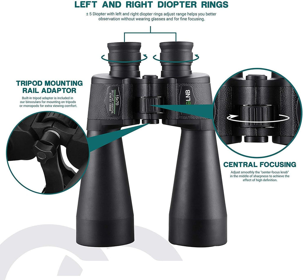 Giant Binoculars Astronomy 15X70 Waterproof with Carrying Bag X318