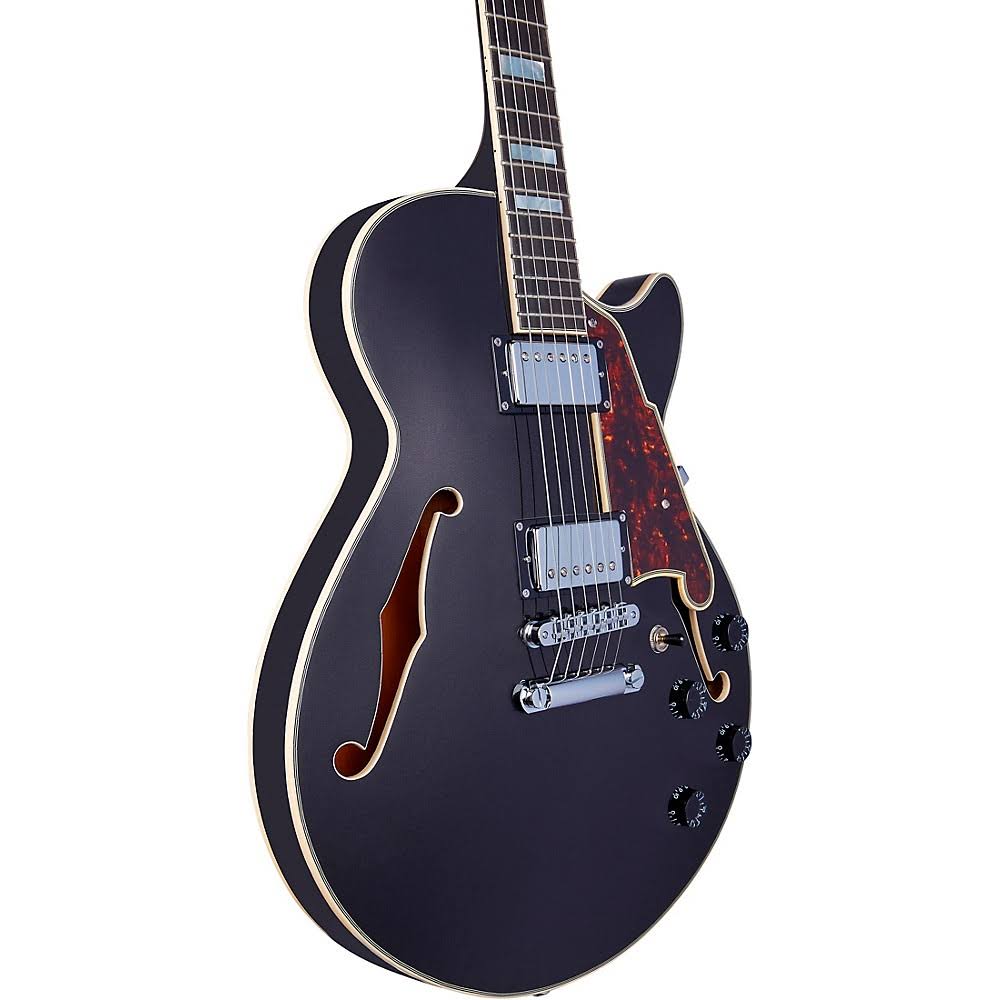 Black Flake Guitar with Stopbar Tailpiece C82700