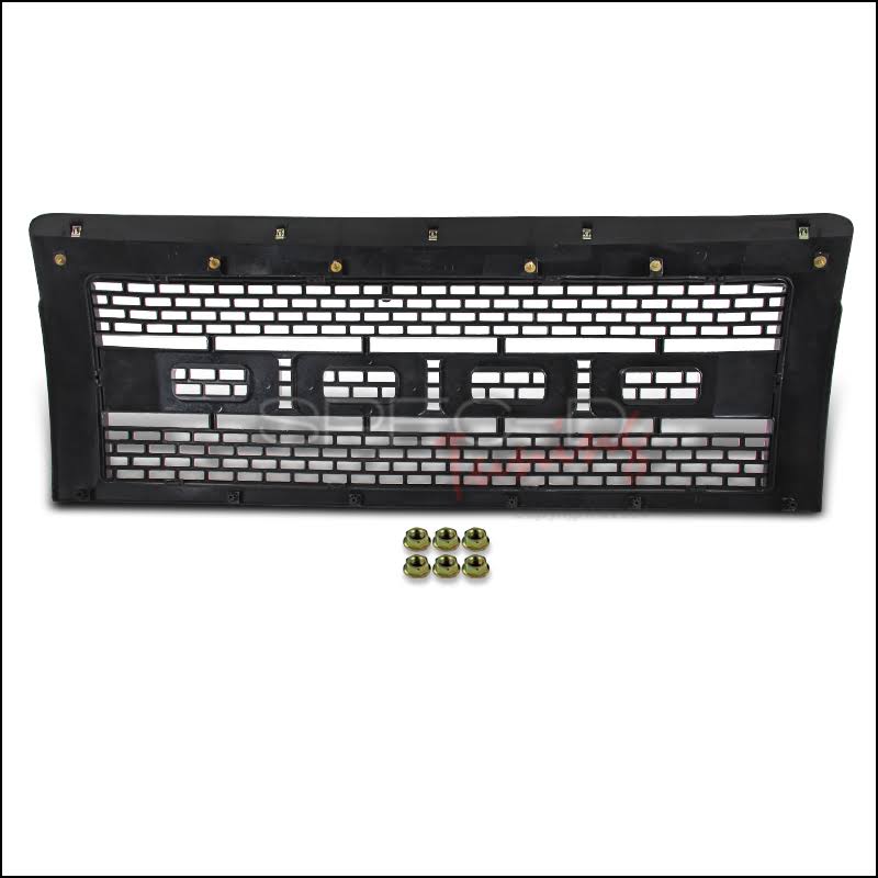 Gray ABS Carbon Fiber Look Front Hood Grille for Ford F150 P64868