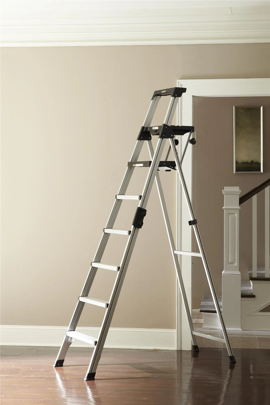 8 Ft. Aluminum Folding Step Ladder 300 Lb. L9954