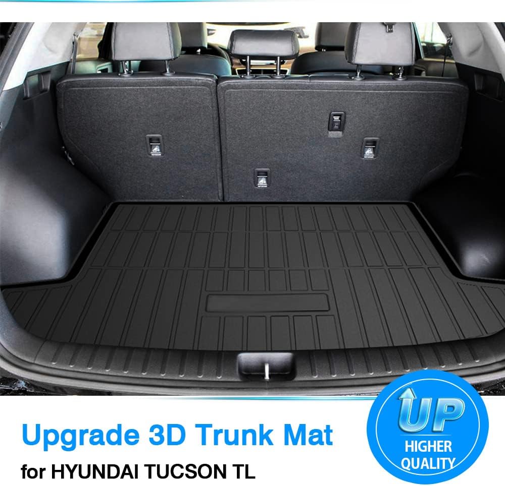 Trunk Mat for Hyundai Tucson 2016-2021, TPO Rear Cargo Liner, Pack of 2 F637811