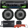Car CD Receiver with SiriusXM Satellite Radio Tuner and Alpine Coaxial Speakers K599