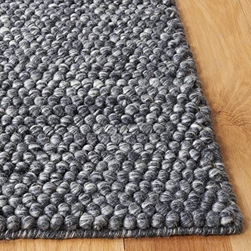 9' x 12' Beige Handmade Wool Area Rug R37757