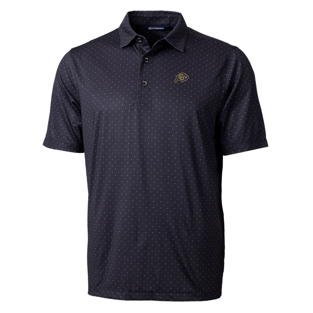 Men's Black Stretch Polo T2864