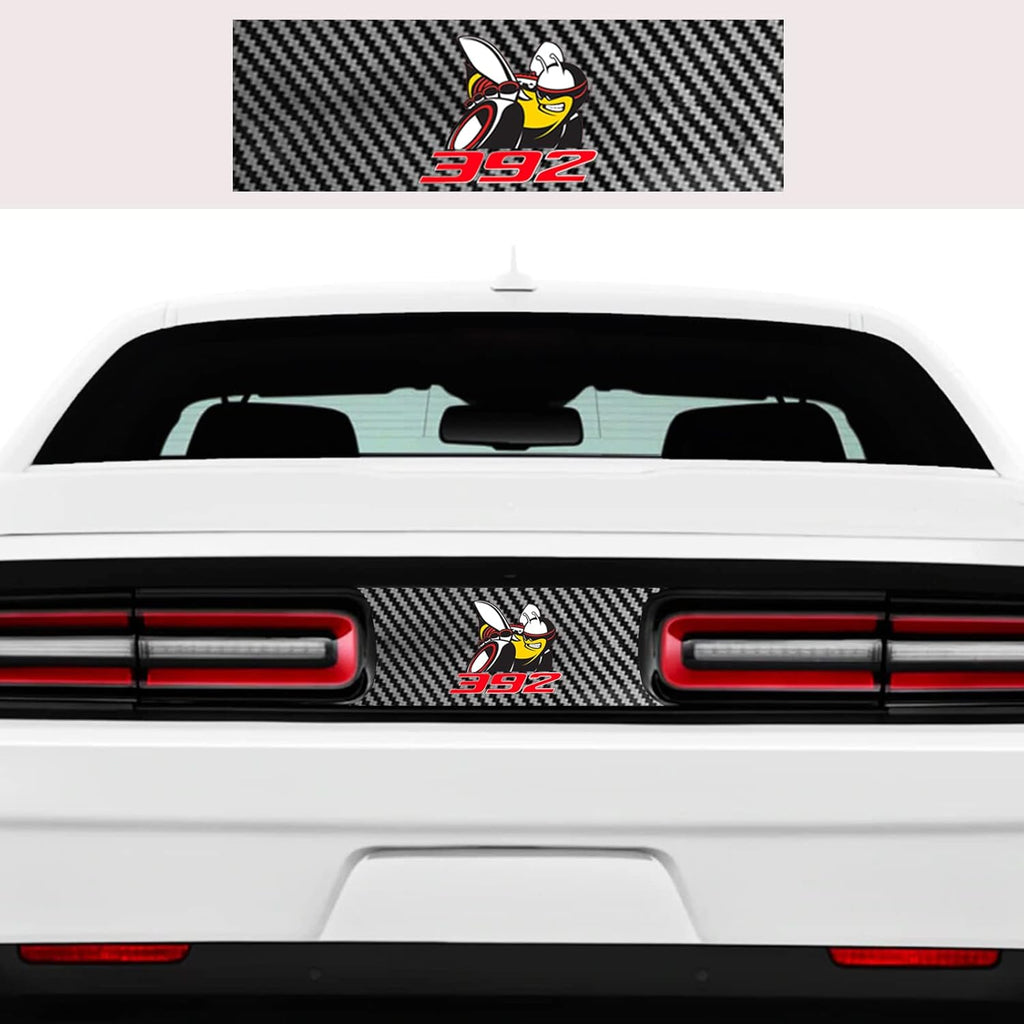Carbon Fiber Taillight Center Divider Decal for Dodge Challenger 392 Scat Pack L50238