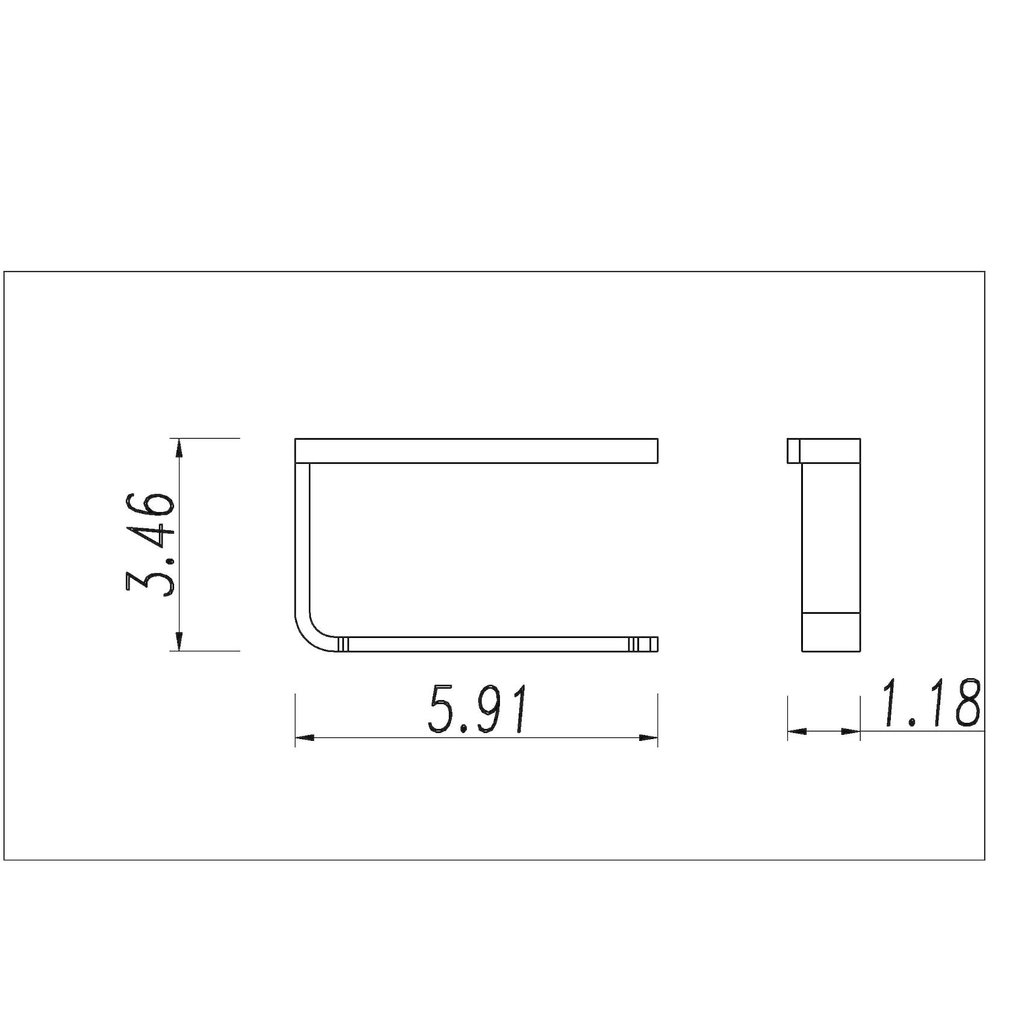 Solid Brass Toilet Paper Holder L495665