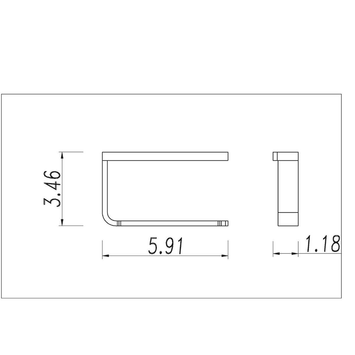 Solid Brass Toilet Paper Holder L495665