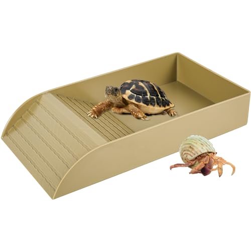 Reptile Water Bowl with Ramp and Basking Platform Z436483