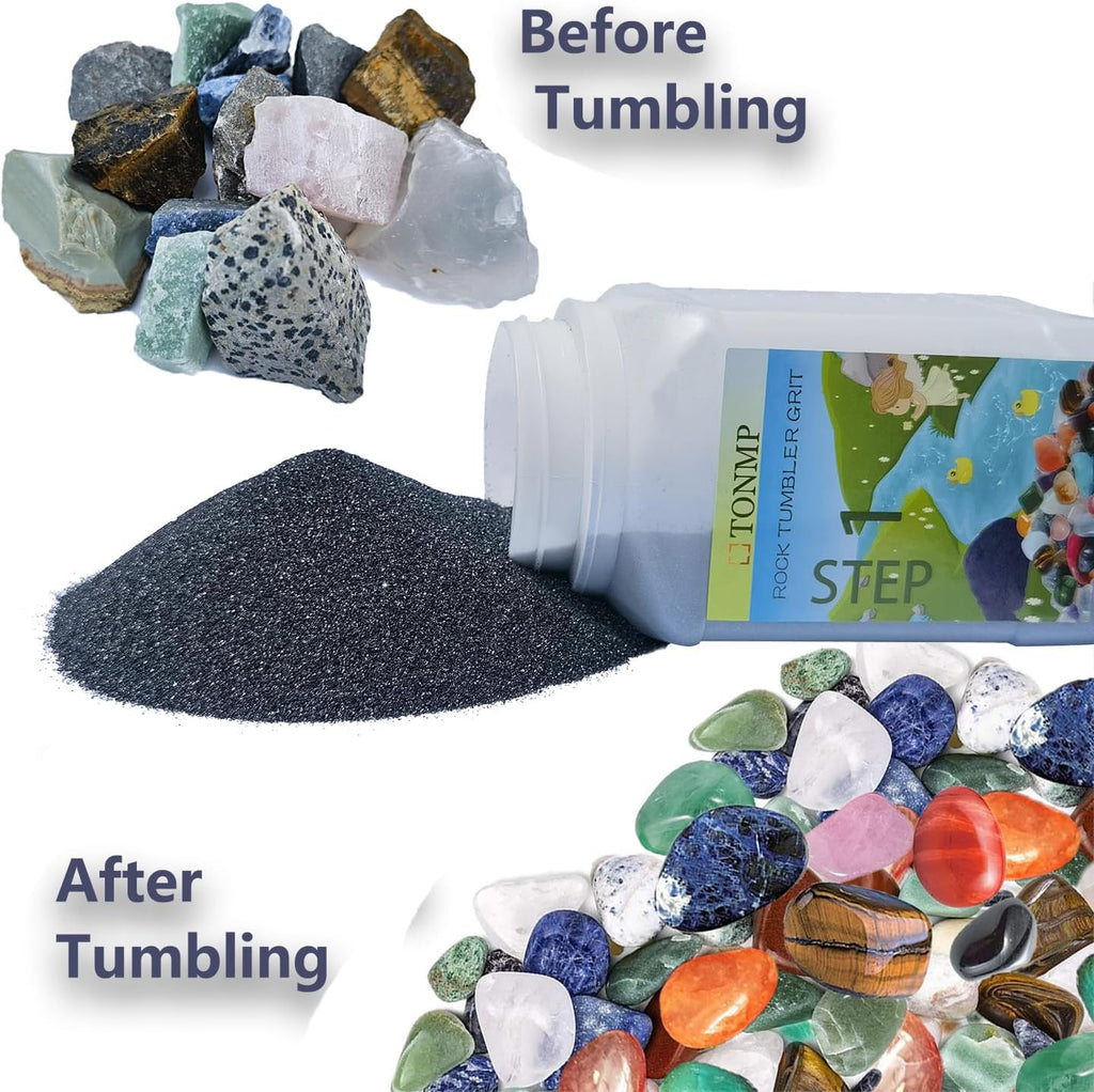 8 LBS Rock Tumbler Grit Refill Kit with Poly Plastic Pellets V5492