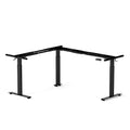 Triple Motor L Shaped Electric Standing Desk Frame, Black (Frame Only) R97119