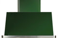 36 in. Emerald Green Wall Mount Range Hood with 600 CFM Blower U7892