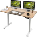 Height Adjustable Electric Standing Desk 55 x 28 Inches White L62138