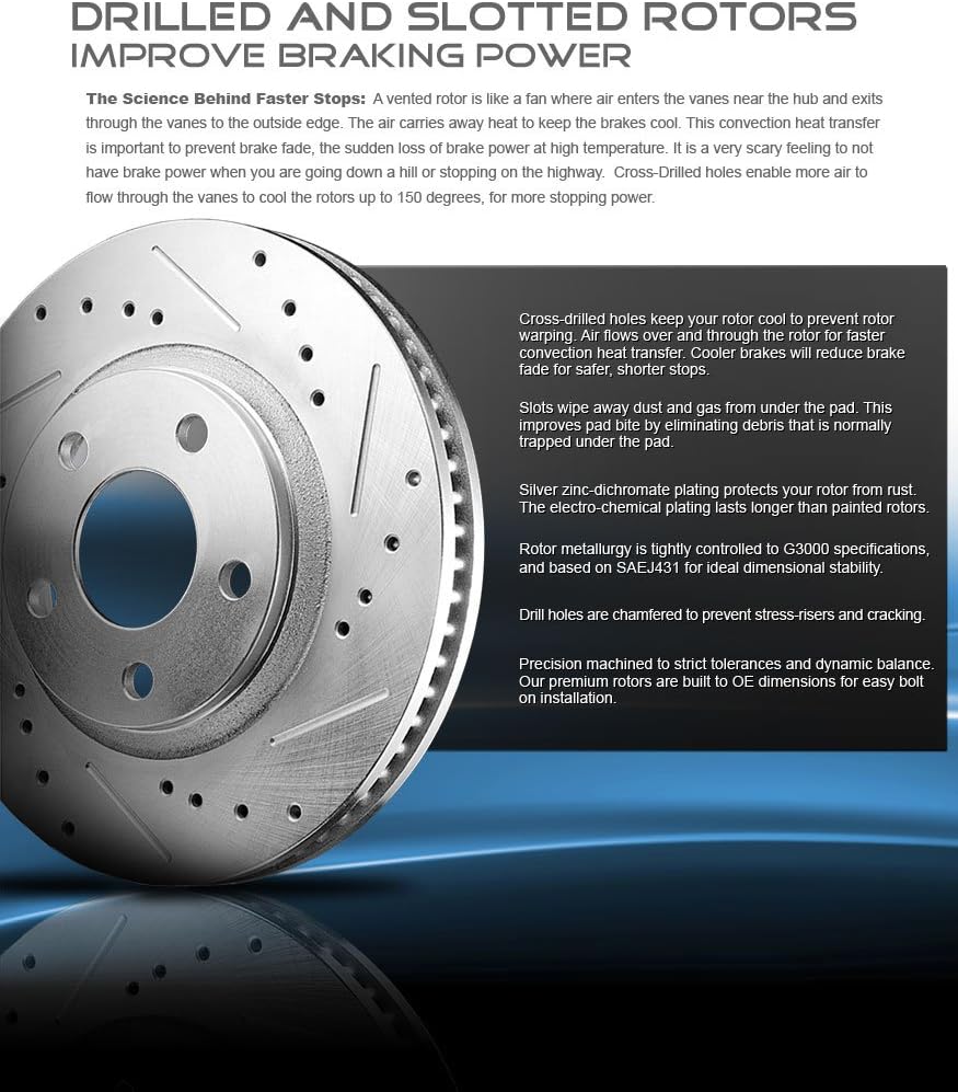 FRONT 330mm + REAR 330.03mm D/S 5 Lug Rotors N870405